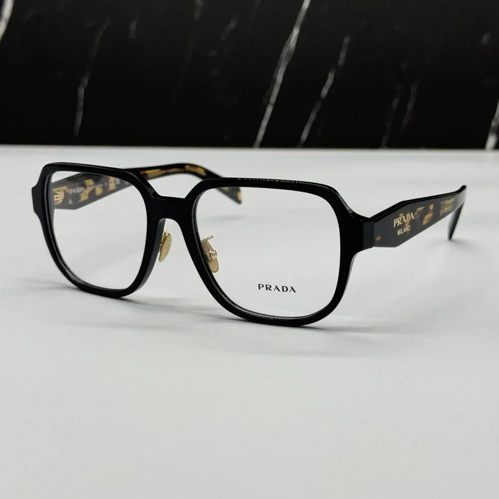 NEW PRADA PRB07VD 3891O1 WOMEN BLACK/HAVANA EYEGLASSES VPR B07D 3891O1